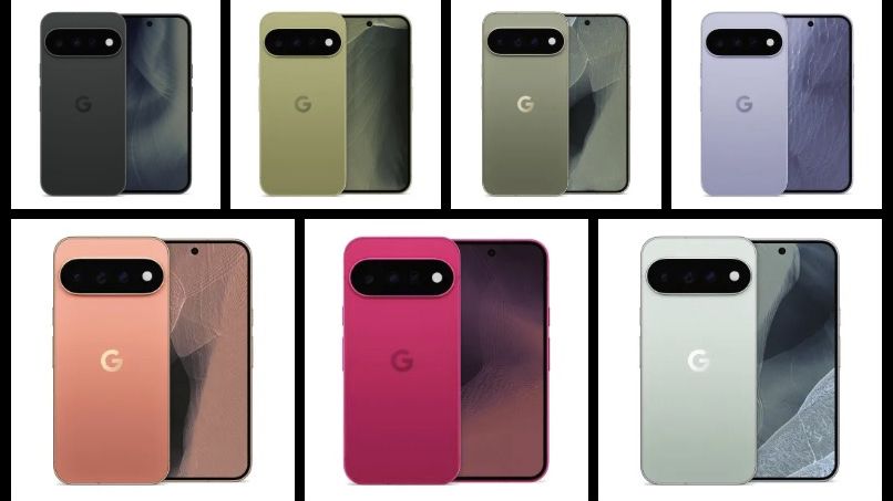 Leaked images showing the Pixel 11 and Pixel 11 Pro