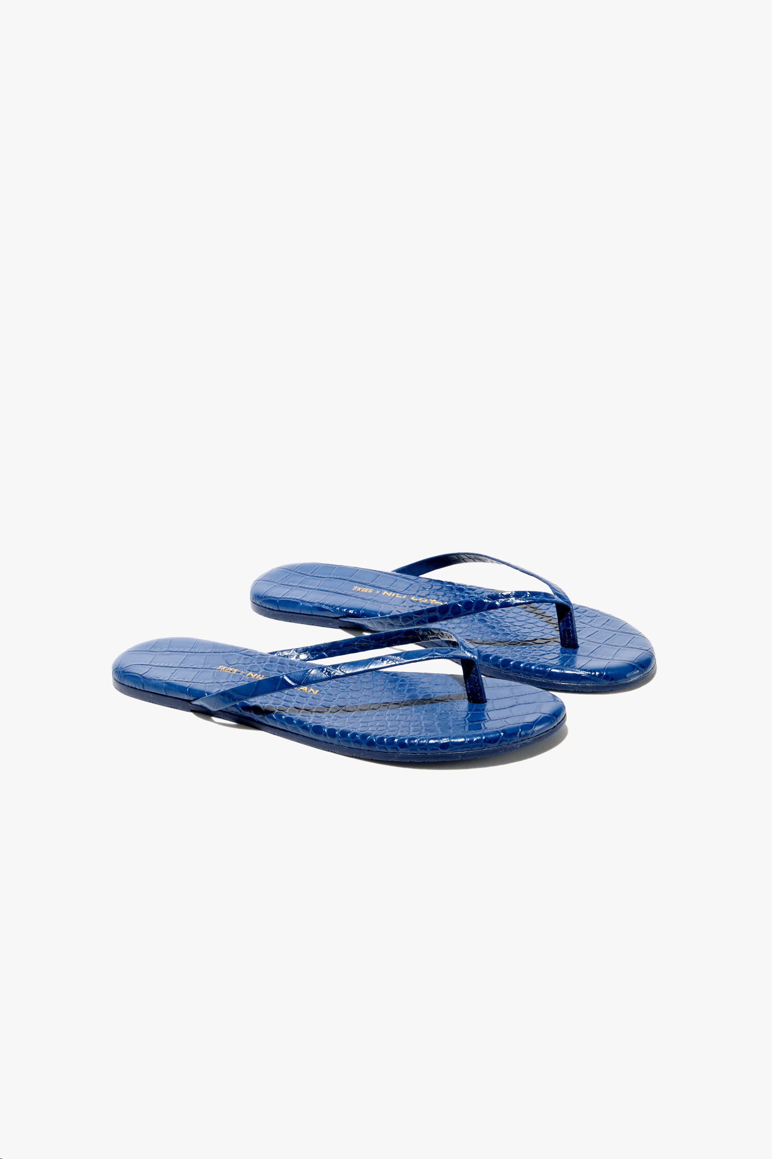 Nl X Tkees Leather Flip Flop - Navy / 6