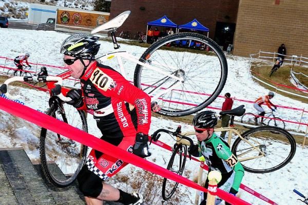 Racers faced 23 steps on each lap today.
