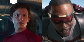 Tom Holland's Spider-Man and Anthony Mackie's Falcon