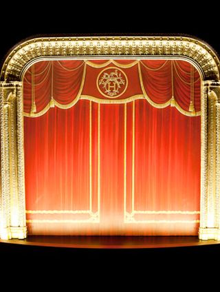Ending the exhibition journey is a sumptuous stage curtain
