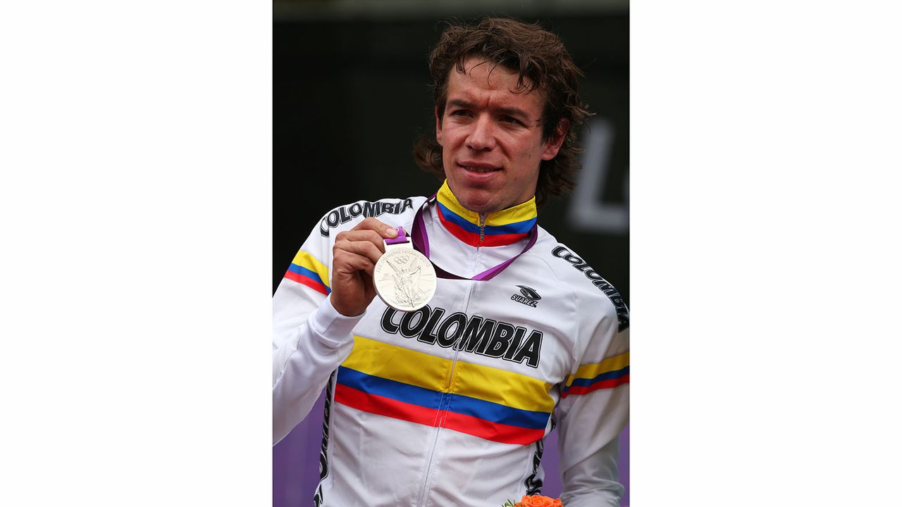 Uran wore the 2012 Colombia jersey while winning a silver medal during the London Olympics