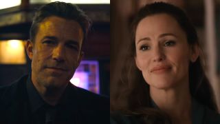 Bruce Wayne (Ben Afflck) talks to Barry Allen in The Flash, while Allison Torres (Jennifer Garner) speaks with her kids in Yes Day