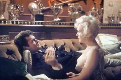 Tony Curtis and Marilyn Monroe