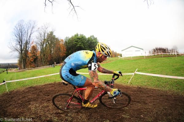Adam Myerson (Smartstop-Mountain Khakis) on a 180-degree corner.
