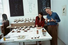 Portrait of Claes Oldenburg and Coosje van Bruggen in 1990