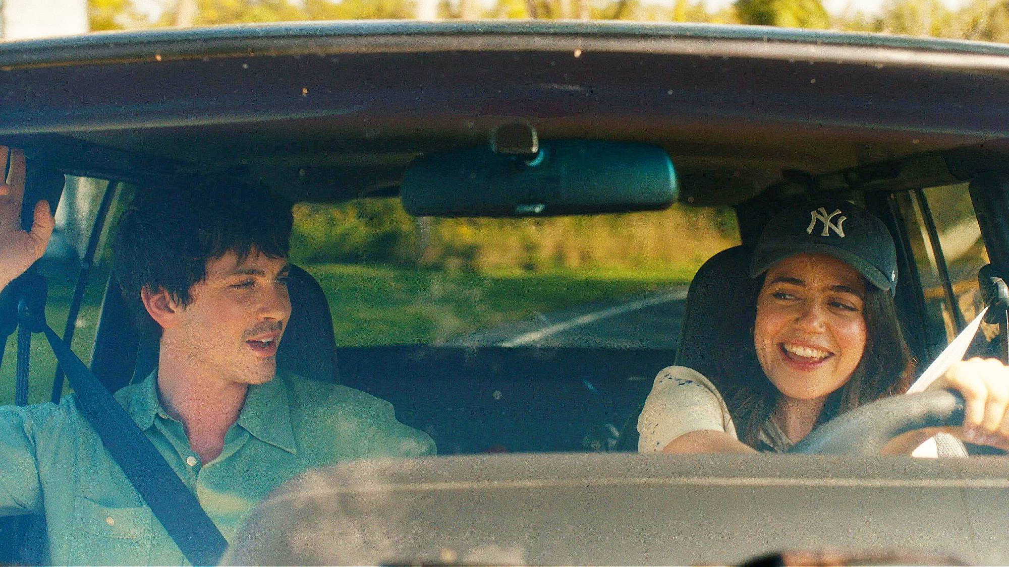 Logan Lerman and Molly Gordon in &quot;Oh, Hi!&quot; movie (2025)