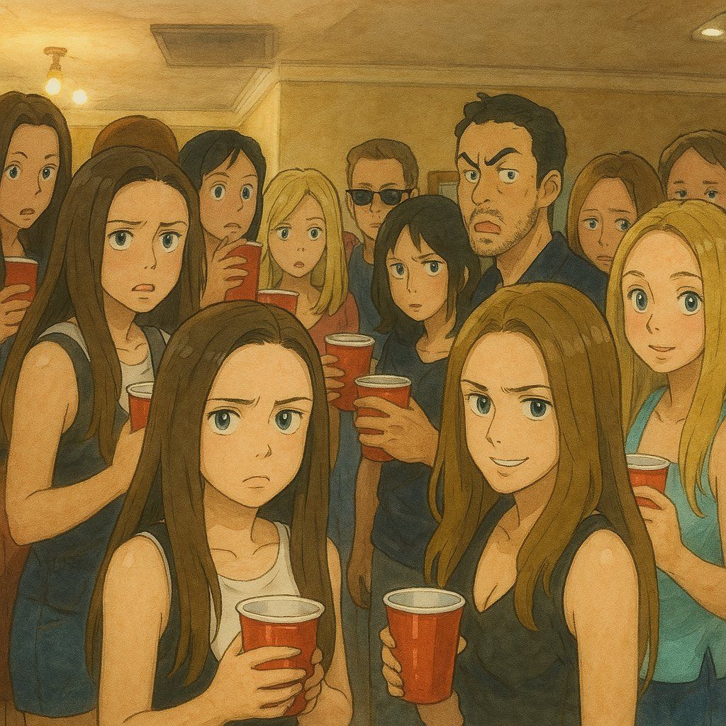 Well-known memes recreated in the style of Studio Ghibli