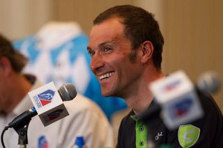 Ivan Basso (Cannondale) had another chance to practice his english.