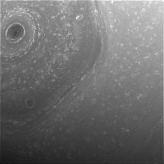 This view from NASA's Cassini spacecraft was obtained on Dec. 3, 2016, about half a day before its first close pass by the outer edges of Saturn's main rings during its penultimate mission phase.