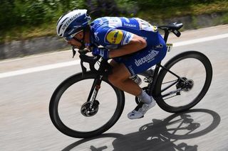 Julian Alaphilippe in the breakaway during stage 6 at Dauphine