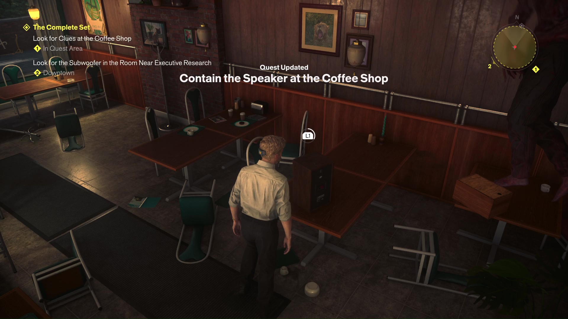 The Coffee Shop speaker in Control Resonant