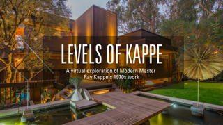 Levels of Kappe and text over a blurred image of house