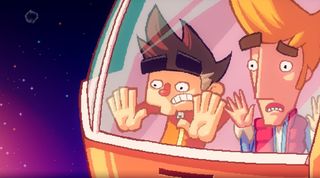 Ben and Dan staring out into space