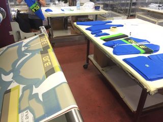 Alé does a lot of sublimation printing on site.