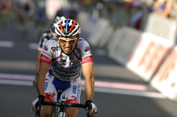 Leonardo Bertagnolli (Androni Giocattoli) was hurting as he took second