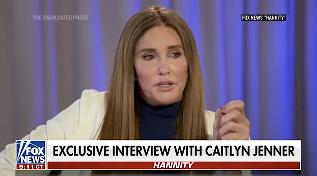 Caitlyn Jenner discusses her politics with Sean Hannity at her private