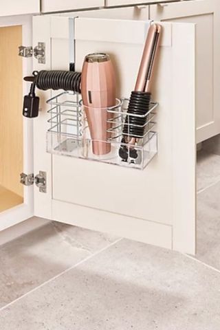Squared Away 2-in-1 Over-the-Cabinet Hair Tool Organizer