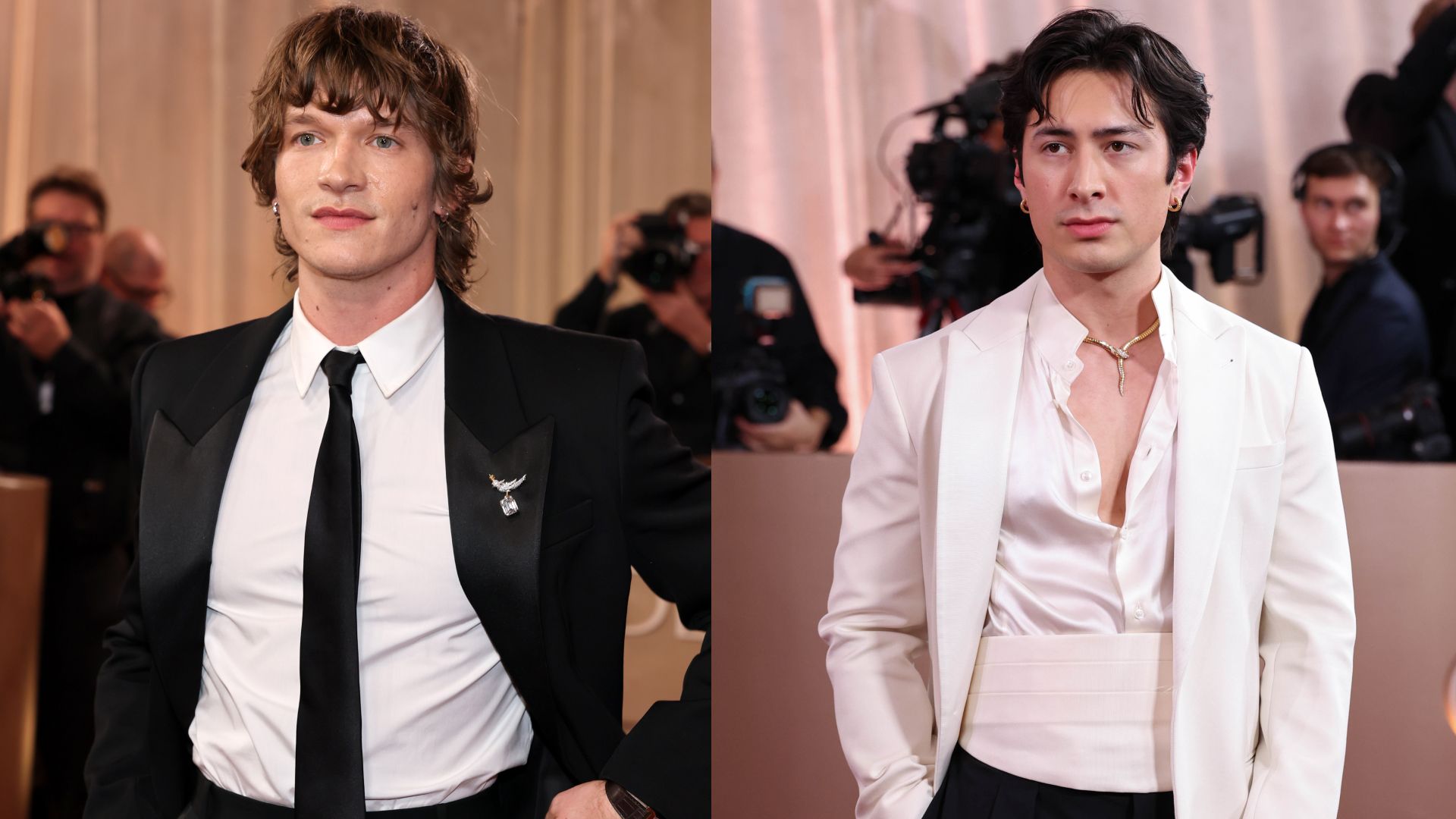 The 'Heated Rivalry' Boys Solidify Their Fashion Star Power at the Golden Globes