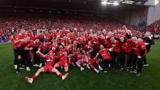 Liverpool's 24/25 Premier League winning side and staff