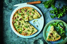 Weight Watchers olive and artichoke tart