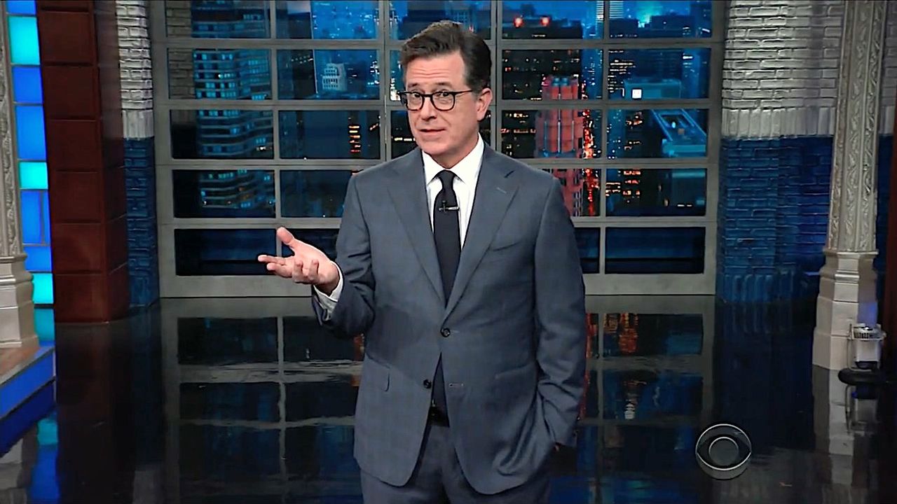 Stephen Colbert can&amp;#039;t talk tax cuts