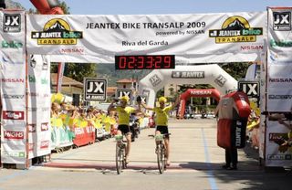Multivan Merida Biking Team's Hannes Genze and Andreas Kugler won the 2009 TransAlp.