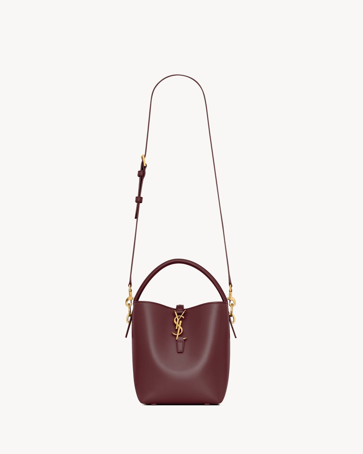 Women's Le 37 Small in Shiny Leather in Rouge Cabernet
