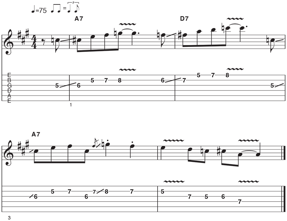 Blues Phrase Example
