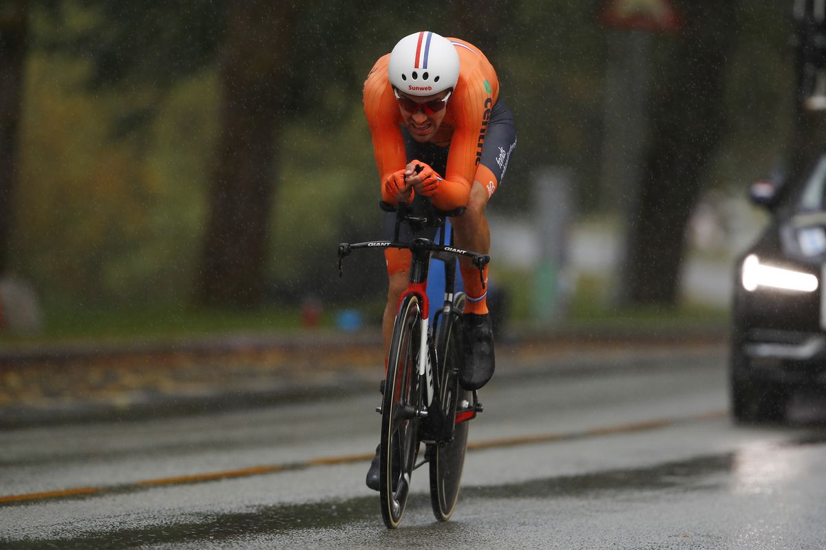 The rain did not slow down Tom Dumoulin (Netherlands)