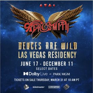 The poster for Aerosmith's 2022 Deuces Are Wild Las Vegas residency