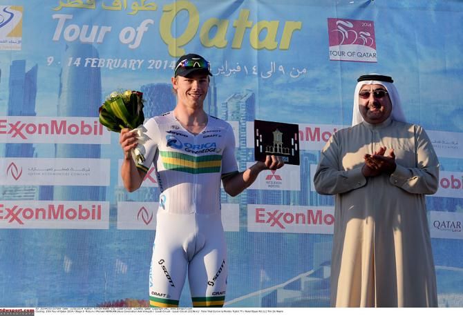 Tour of Qatar stage 3 winner Michael Hepburn