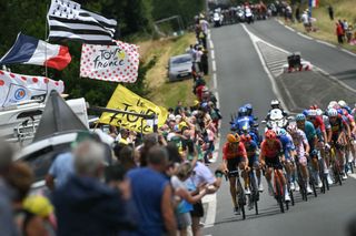 The wind is blowing at the Tour de France