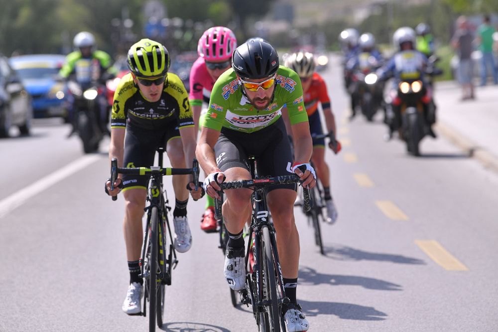 Thomas De Gendt in the breakaway again during stage 4 at Tour de Romandie