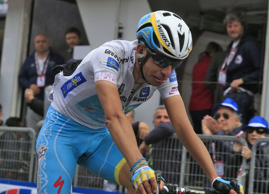 Fabio Aru struggled to keep the pace