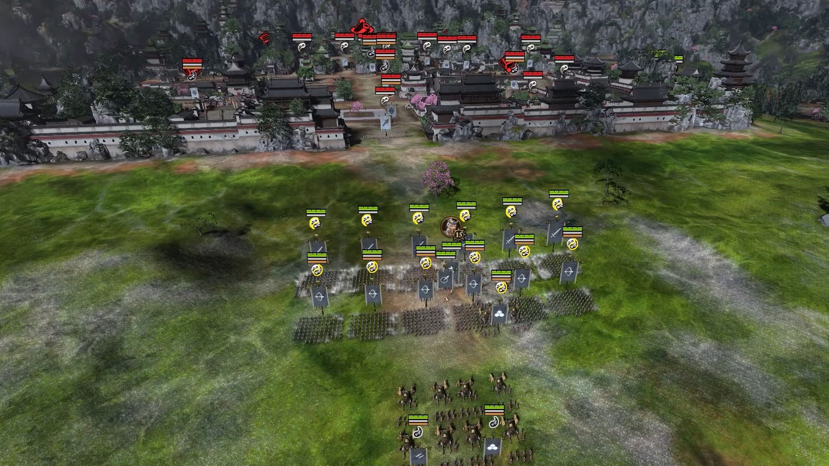 A siege in Total War: Warhammer 3