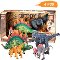 Large Toy Dinosaur Figures with Movable Jaws
