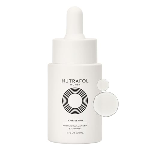 Nutrafol Women's Hair Serum, Supports Visibly Thicker and Stronger Hair, Vegan, Lightweight and Fast-Absorbing - 1 Fl Oz, 1 Bottle