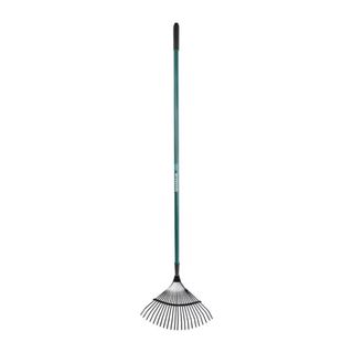 Green McGregor Garden Lawn Rake on white background