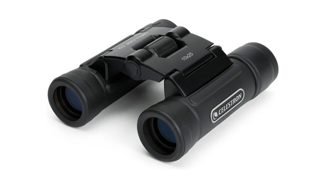 Celestron UpClose G2 10x25 stock image on a white background