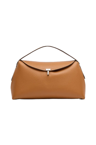 Toteme, T-Lock Top Handle Bag in Pebble Grain Leather