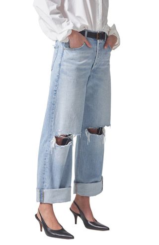 Ayla Ripped High Waist Baggy Wide Leg Jeans