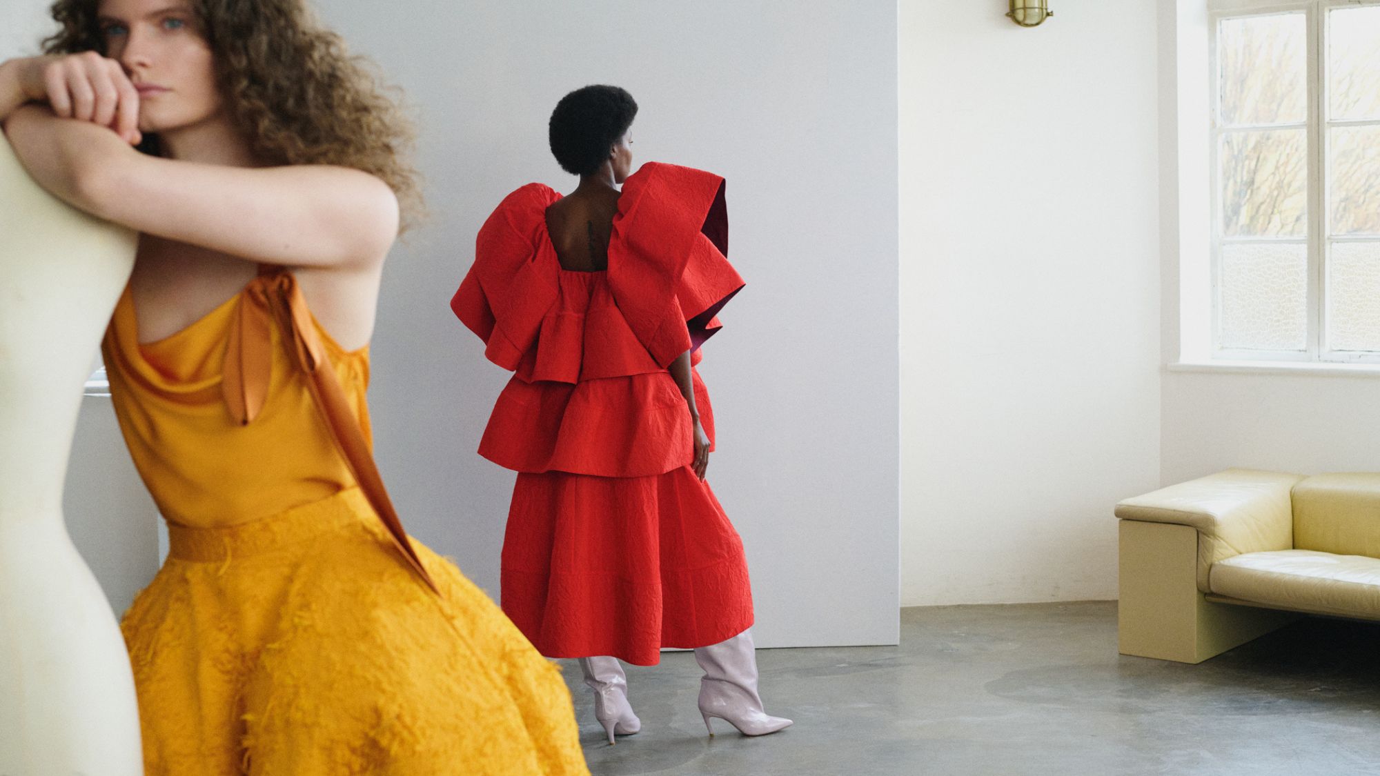 models wearing dresses by roksanda x &other stories