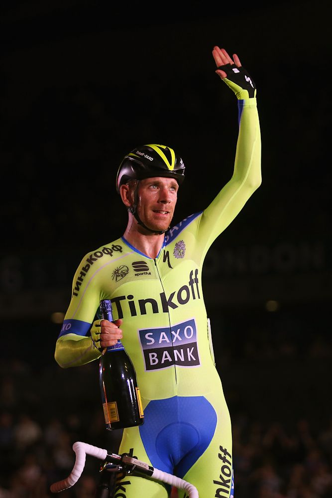 Michael Morkov of Denmark and Tinkoff-Saxo won the Elimination race round of the 1878 Cup during day one of the London Six Day Race
