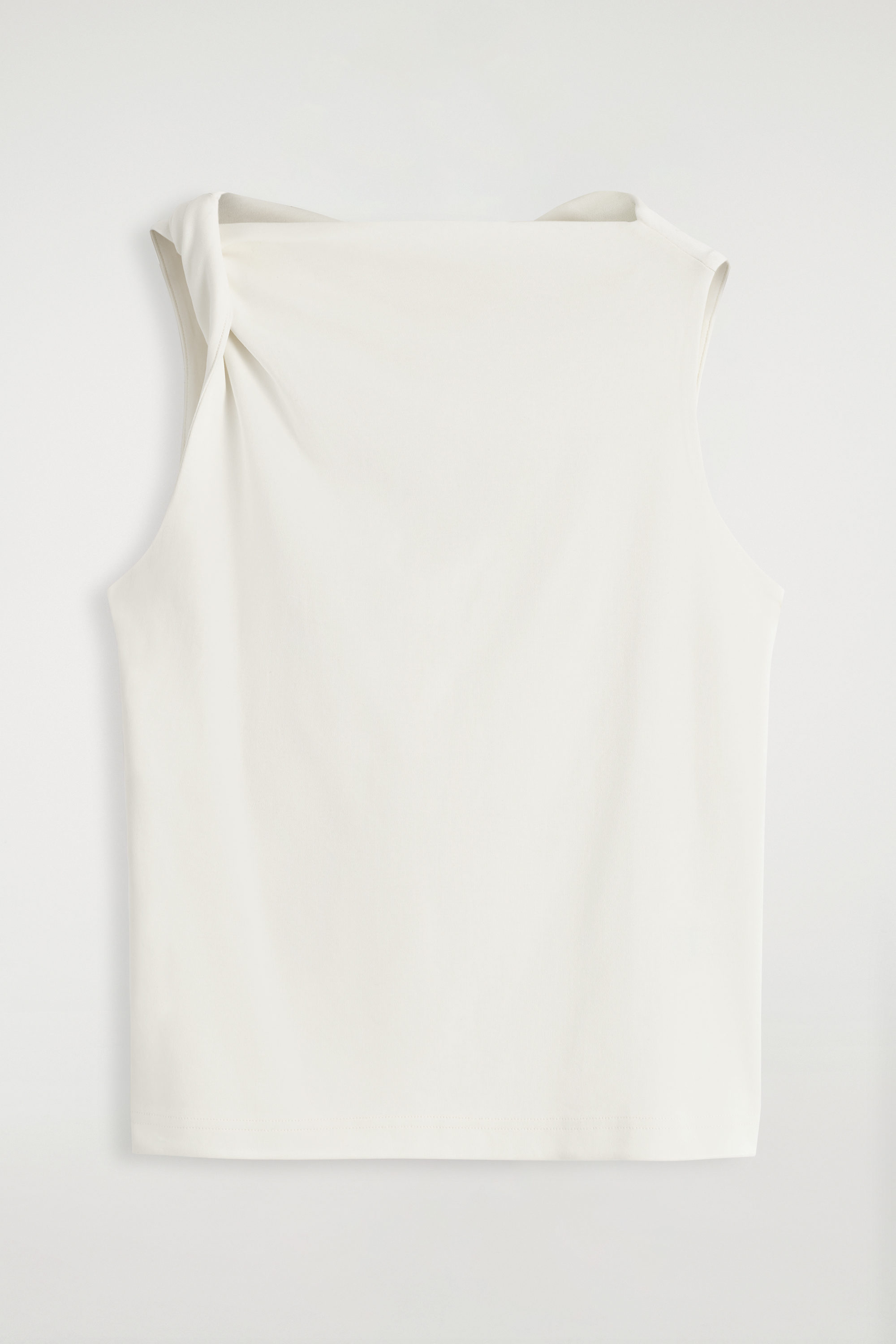 Twist-Detail Cotton Top