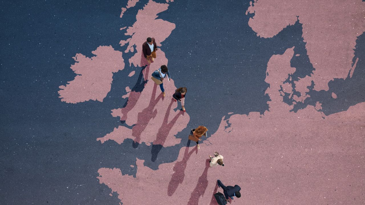 models crossing from UK to Europe