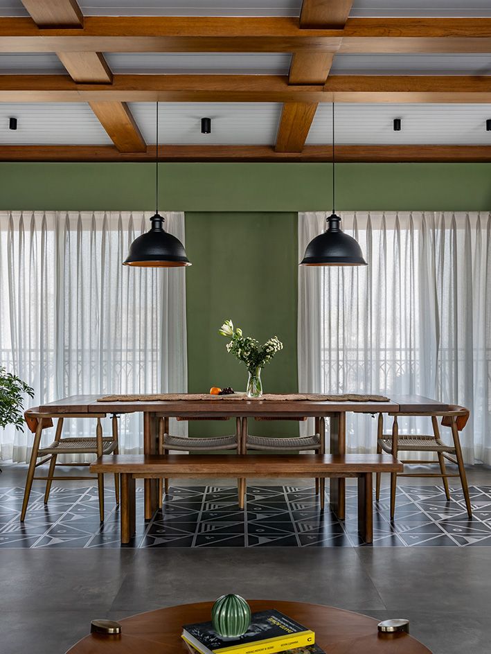 interior of Brickloom, a new Delhi apartment by Mold Design Studio