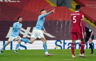 Phil Foden was on form at Anfield