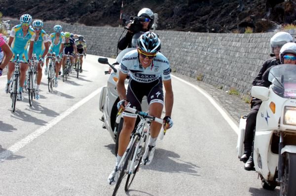 Alberto Contador (Saxo Bank) out of the saddle