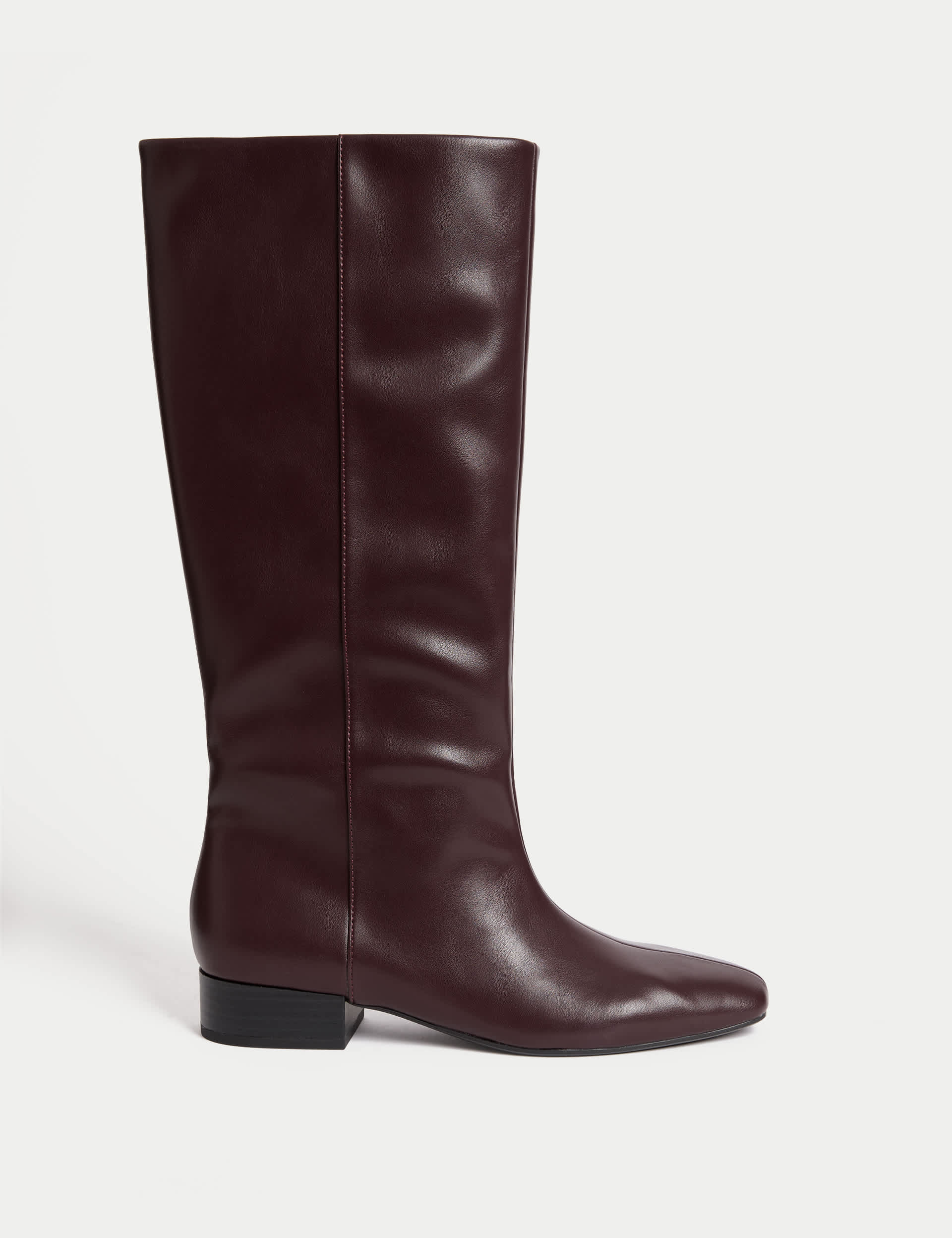 Chisel Toe Knee High Boots